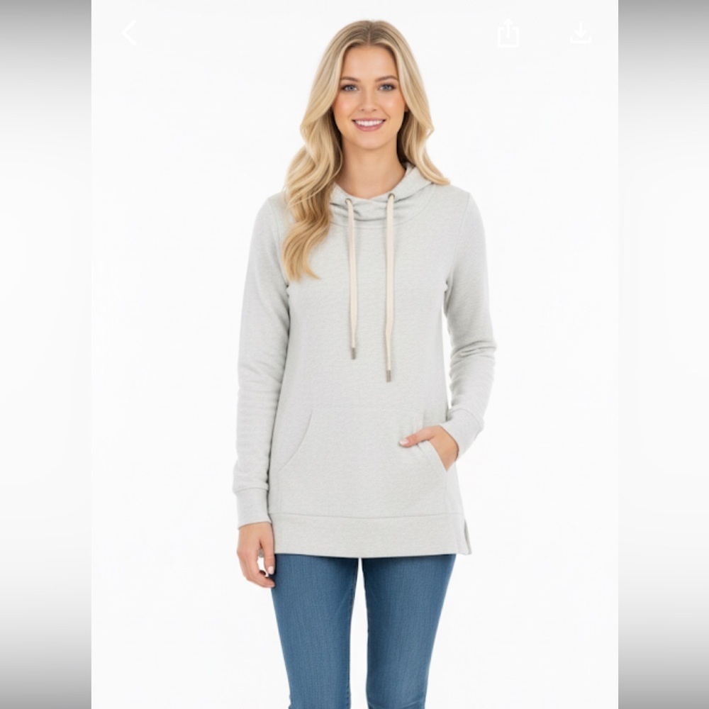 LOFT mock turtleneck sweatshirt size large